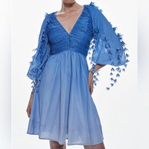 Karen Millen Cotton Applique detail Woven Dress NWT